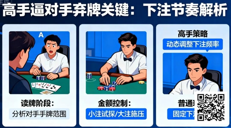 【WPT扑克】为什么高手总能逼对手弃牌？关键在下注节奏
