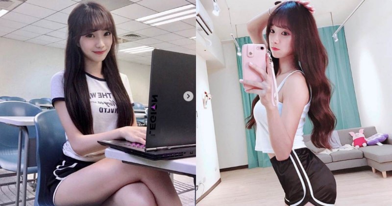 【WPT扑克】台大正妹Kittie「教室露出白皙美腿」，性感S曲線讓同學都噴鼻血！