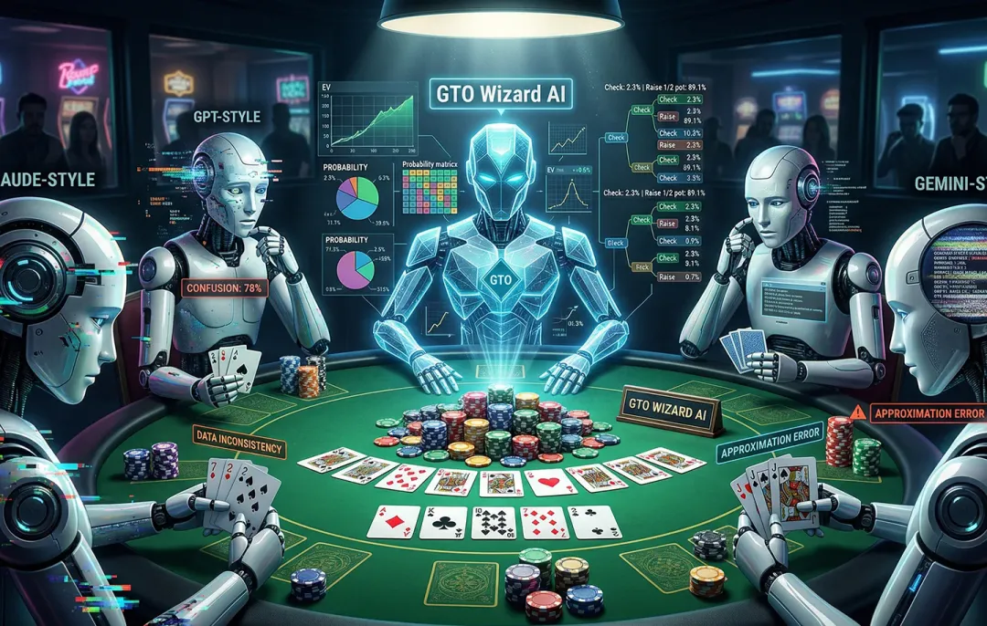 【WPT扑克】大模型集体扑克“翻车”：GTO Wizard一穿二十，人类玩家暂时安全
