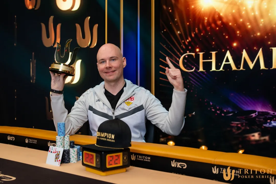 【WPT扑克】Triton黑山站：Tobias Schwecht夺混合赛冠军，Cash游戏Chan Wai Leong成最大赢家