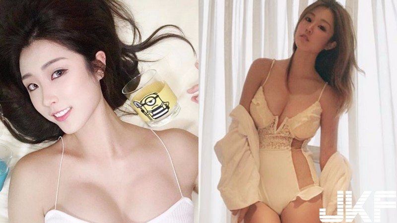 【WPT扑克】殺底片級正妹！澳門妹子Annabelle細肩帶背心撐著大長輩，乳量大到一躺下就溢出….