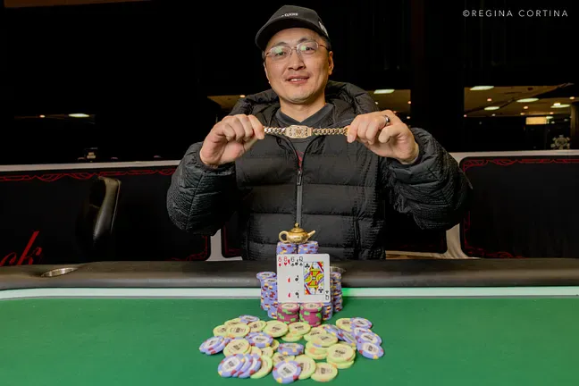 【WPT扑克】迟到半小时登场,连斩五位高手:王永爽横扫$3,000 PLO六人桌夺下2026WSOP金手链