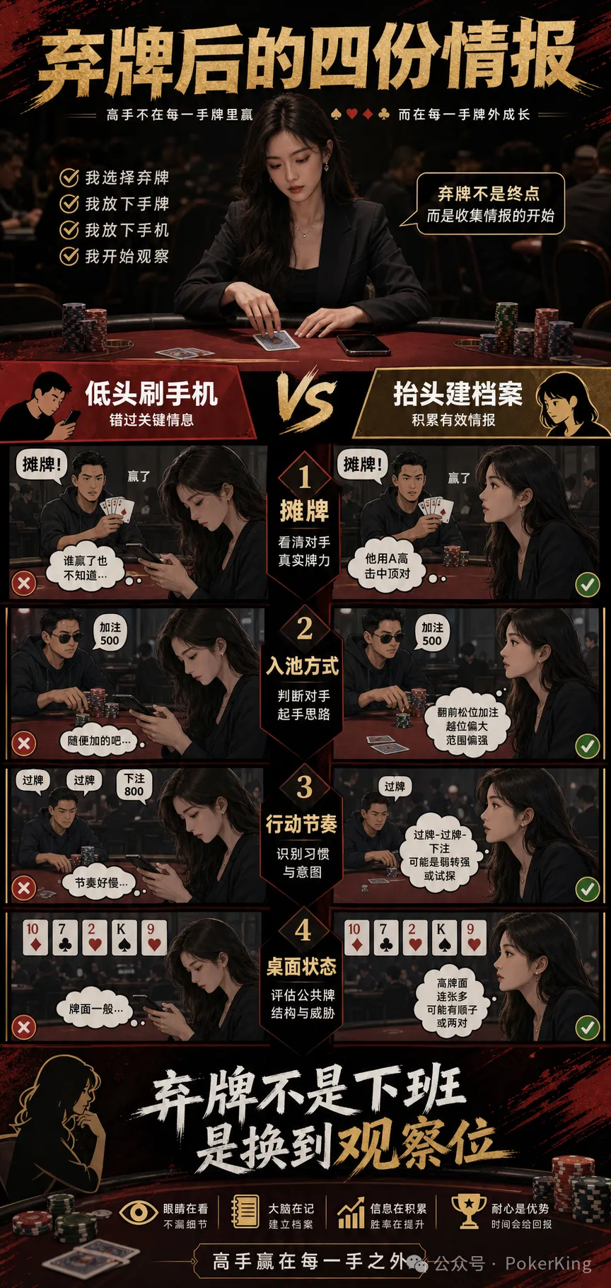 【WPT扑克】弃牌后别急着摸手机:四份档案帮你把“发呆时间”变成观察时间