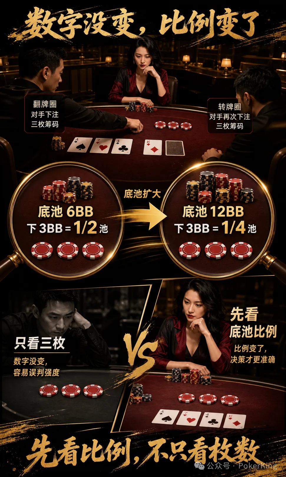 【WPT扑克】翻牌转牌同一个数,是“稳”还是“弱”?先查局面变没变
