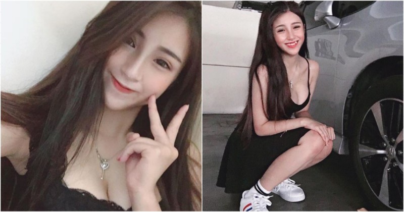 【WPT扑克】大馬甜美虎牙妹「蔡芷芊」 笑容超放電 蹲車邊也藏不住「車頭燈」～