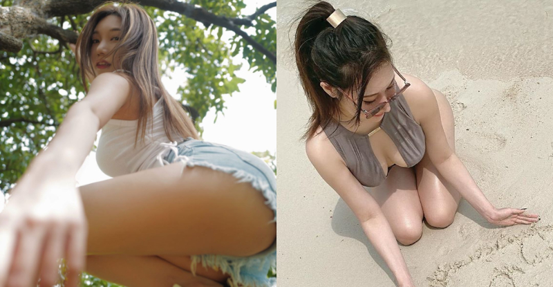 【WPT扑克】完美視角！「小狐狸Sica」深蹲下壓「性感蜜大腿」，褲間陰影讓人只想往地上趴！