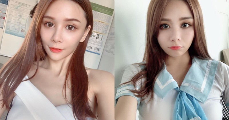 【WPT扑克】正妹「奶茶」淺色制服裝好吸睛，粉絲都好想當她的同學！