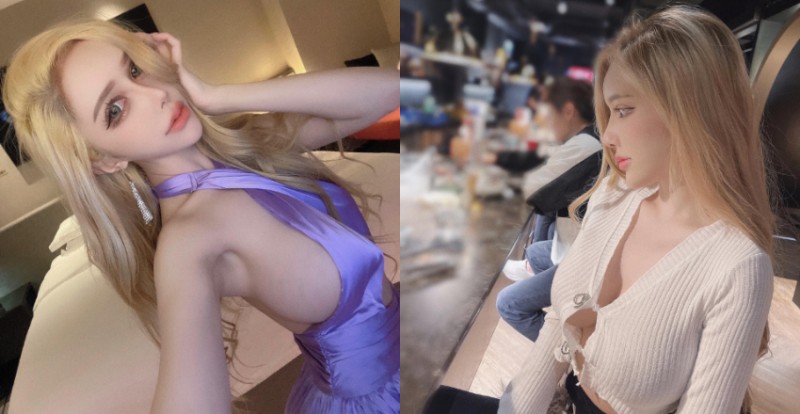 【WPT扑克】人間芭比！「雲嫣」洋裝包不住巨乳　從側邊悄悄掉出！